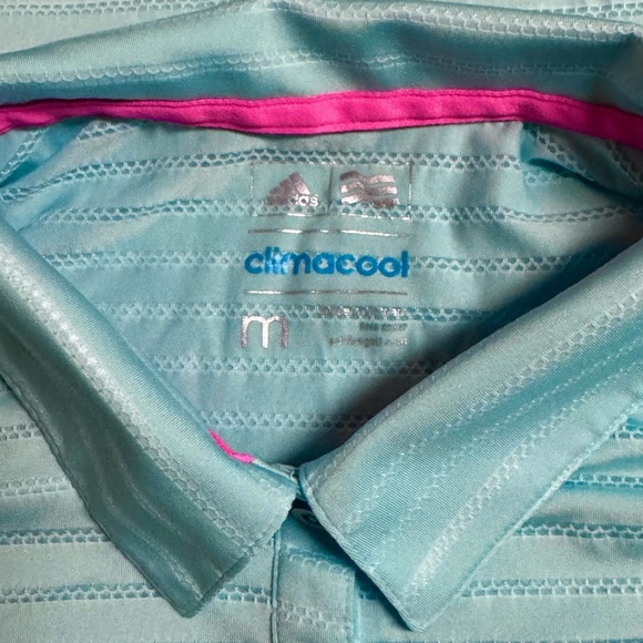 Adidas Aqua Women's Short Sleeve Climacool Athletic Polo **See Photo #4** - Picture 5 of 5